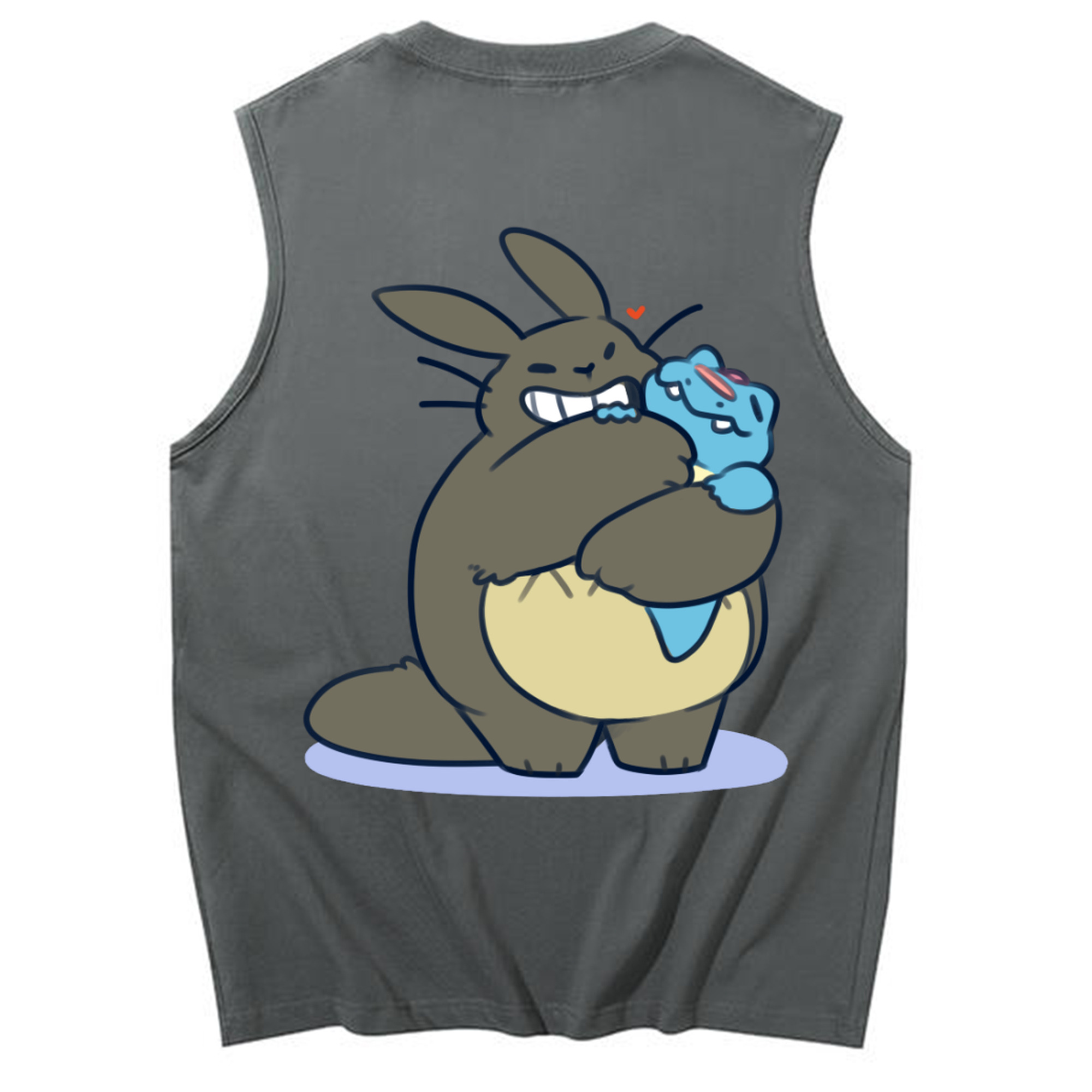 （画像用） となりのトトロ 草壁メイ 草壁サツキ My Neighbor Totoro Satsuki Kusakabe Mei Kusakabe コットン100％タンクトップ（背面プリント）